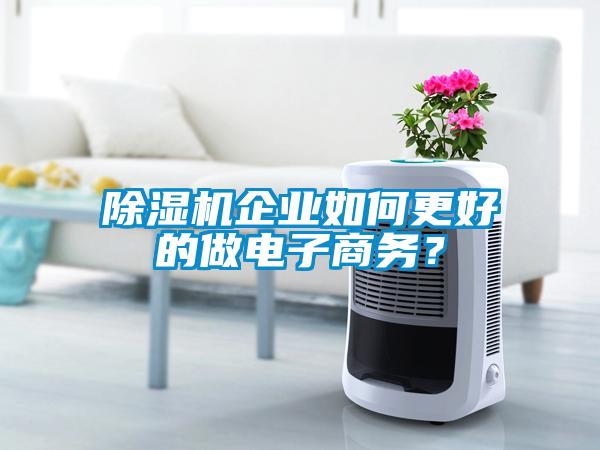 除濕機(jī)企業(yè)如何更好的做電子商務(wù)？