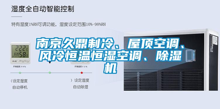 南京久鼎制冷、屋頂空調(diào)、風冷恒溫恒濕空調(diào)、除濕機