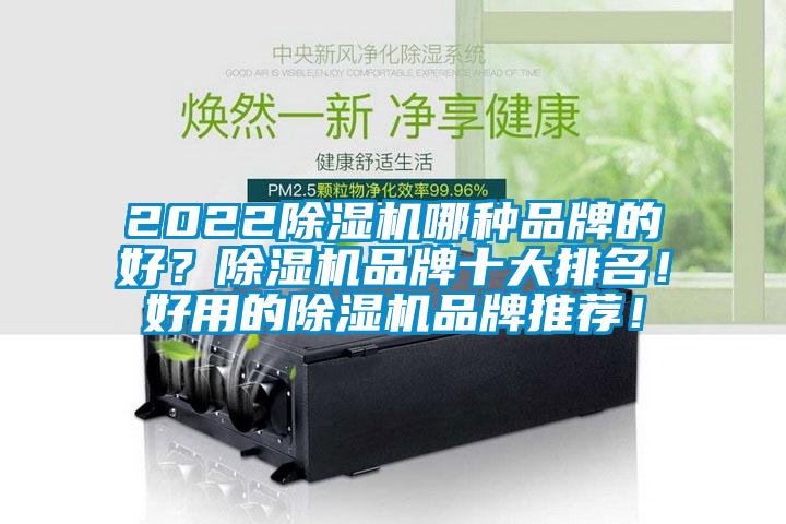 2022除濕機哪種品牌的好？除濕機品牌十大排名！好用的除濕機品牌推薦！