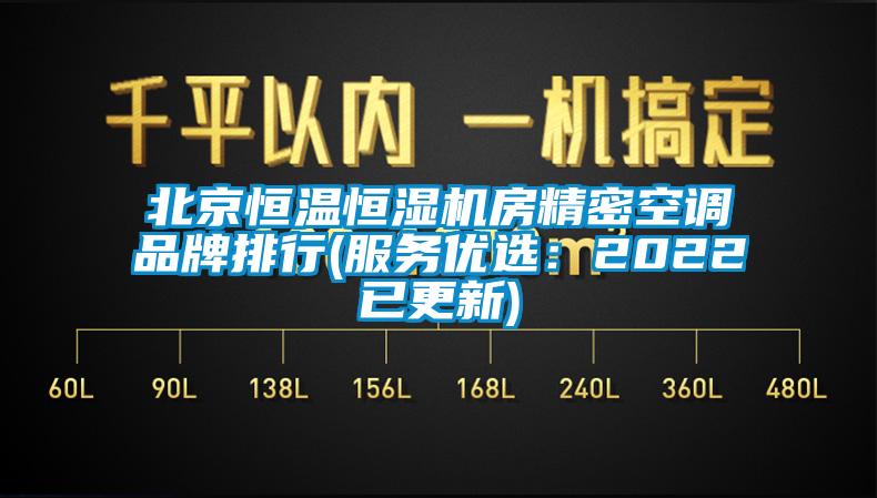 北京恒溫恒濕機房精密空調品牌排行(服務優(yōu)選：2022已更新)