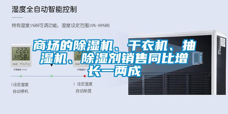 商場的除濕機(jī)、干衣機(jī)、抽濕機(jī)、除濕劑銷售同比增長一兩成