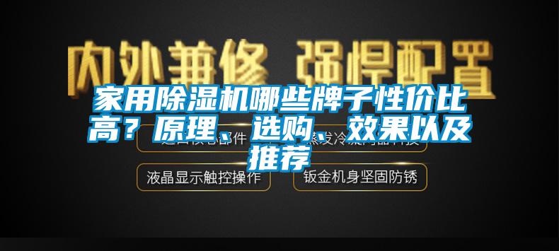 家用除濕機(jī)哪些牌子性價(jià)比高？原理、選購(gòu)、效果以及推薦