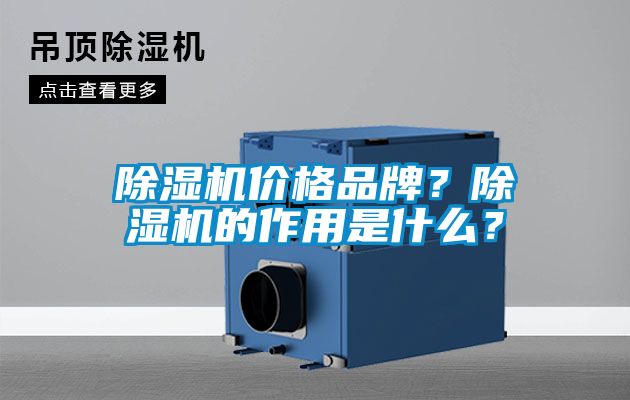 除濕機價格品牌？除濕機的作用是什么？