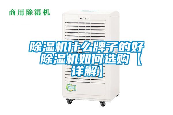 除濕機(jī)什么牌子的好 除濕機(jī)如何選購【詳解】