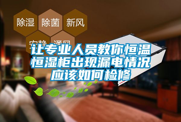 讓專業(yè)人員教你恒溫恒濕柜出現漏電情況應該如何檢修